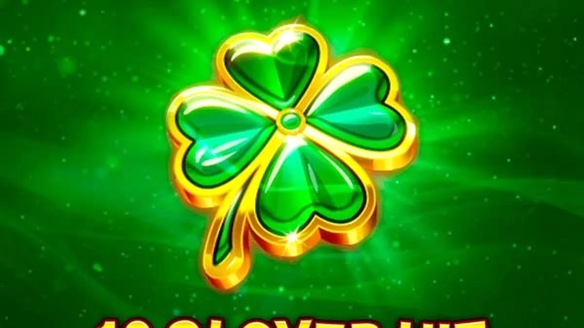 Interface de jogo do slot 10 Clover Hit com símbolos de frutas e trevos